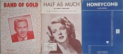 Lot of 40+ 1950s Vintage Sheet Music Pieces – All G or VG Condition