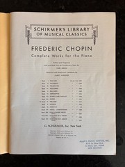 Chopin Compl. Works for the Piano Book IX Preludes (Mikuli) – Schirmer Vol. 1547