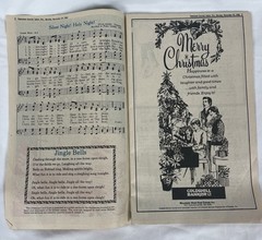 1982 Christmas Carol Book Statesman Journal Salem, Oregon Vintage