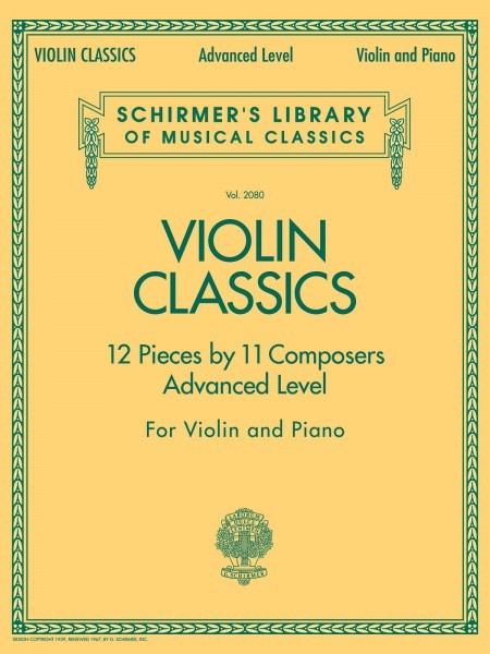 Violin Classics Schirmer Advanced Sheet Music Violin and Piano 050486514