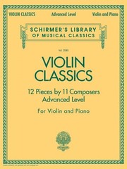 Violin Classics Schirmer Advanced Sheet Music Violin and Piano 050486514