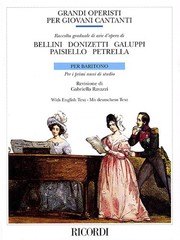 Great Opera Composers Young Singers Baritone & Piano Vocal Sheet Music Book