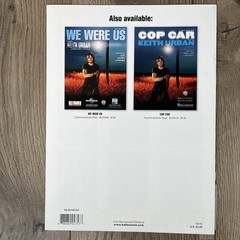 Somewhere in My Car Sheet Music Piano Guitar Vocal Keith Urban New Hal Leonard
