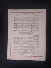 Vintage 1957 Maurice Williams Little Darlin&rsquo; Sheet Music Acceptable