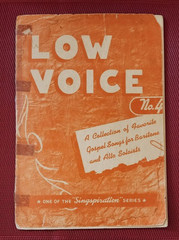 1949 Singspiration LOW VOICE #4 four Gospel Music Songbook Baritone & Alto Solos