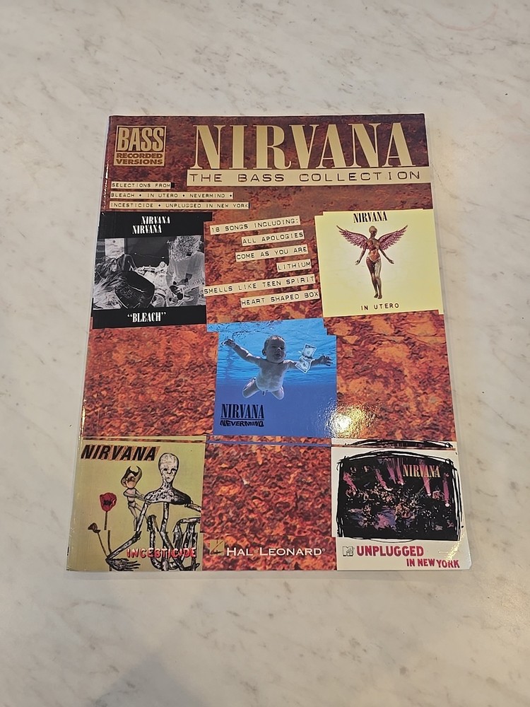 NIRVANA The Bass Guitar Collection SHEET MUSIC , Bass Recorded Versions