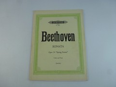 Edition Peters Sheet Music Beethoven Sonata Opus 24 Spring Sonata Violin Piano