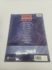 « MOVIE INSTRUMENTAL SOLOS » TENOR SAX MUSIC BOOk SAXOPHONE NO DISC!!