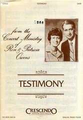 Testimony SATB Sheet Music with Piano Accompaniment