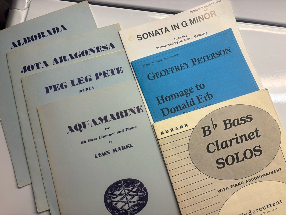 Seven Works For Solo Bass Clarinet 6 With Piano Accompaniment