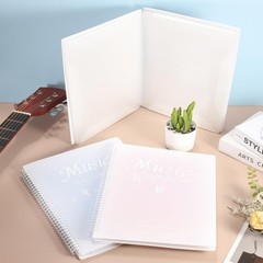 MECCANIXITY Sheet Music Folder Display 20 Pages 8.5 x 11, Gradient Pink