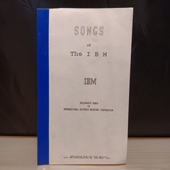Vintage 1991 Fellowship Songs Of The IBM Booklet International Business Machine