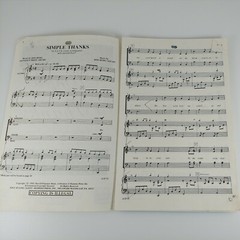 Simple Thanks Sheet Music, Nancy Price, Don Besig 1992 Harold Flammer Music