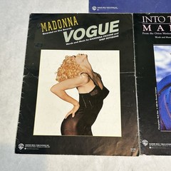 Vintage Madonna Sheet Music Lot Of 5 Vogue Papa Don’t Preach Into The Groove