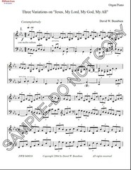 NEW Three Variations on « Jesus, My Lord, My God, My All » DWB-040016.1
