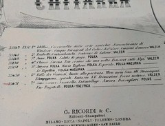2 Polka Giovanni Strauss Sheet Music Classical Guitar Rare Vtg Italy Antique