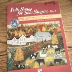 Alfred Publishing Folk Songs Solo Singers Vol. 2 Sheet Music Medium High Voice …