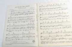 Blues in the Night My Mama Done Tol Me Sheet Music 1941 Priscilla Lane