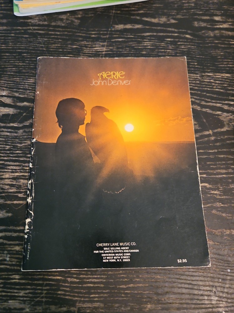 1971 John Denver Aerie songbook GUITAR Bass PIANO vocal City of New Orleans