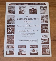 Drifting Pioneers Song Folio No. 1 American Music Inc 1939 Guitar Ukelele Banjo