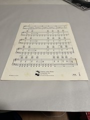 vintage TELEVISION sheet music LAURA PALMER&rsquo;S THEME from TWIN PEAKS ~ 1990