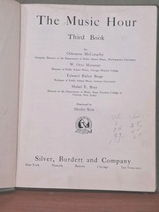 VTG 1929 The Music Hour Third Book Dedicated to Theodore Thomas HC McConathy USA