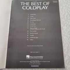Hal Leonard The Best of Coldplay Easy Piano Sheet Music Book 2005