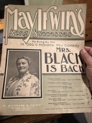 BB 1904 Revue Sheet Music MRS. BLACK IS BACK ‘Shadow Of The Pyramid’