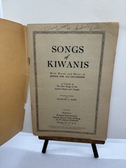 Songs Of Kiwanis Historic Frantetnal Songbook 1924 Collectible Cool!