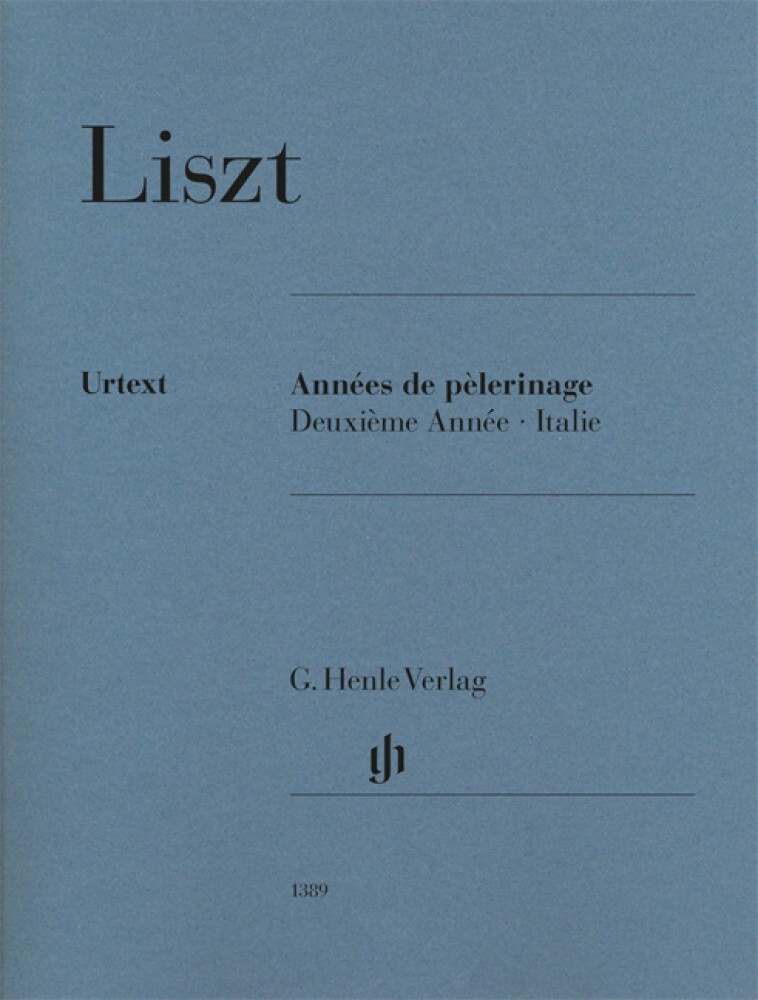Liszt Annees De Pelerinage Sheet Music Deuxieme Annee Italy Piano Solo 051481389