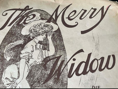 Merry Widow Franz Lehar Die Lustige Wittwe #6 Antique Piano Sheet Music