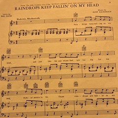 Blue Seas Music Raindrops Keep Fallin&rsquo; On My Head Sheet Music PVG MPN 0110.23