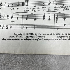 Silver Bells 1950 Vintage Sheet Music Jay Livingston Ray Evans Paramount Music