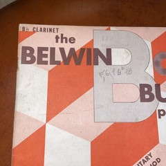 The Belwin Band Builder, Part 2. Bb Clarinet, 1953, GREAT VINTAGE MUSIC BOOK