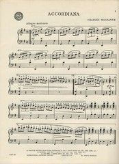 CHARLES MAGNANTE MASSIVE ACCORDION SHEET MUSIC COLLECTION – 16 SELECTIONS on DVD