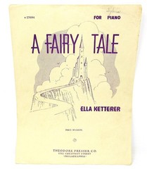 A Fairy Tale Sheet Music 1946 Piano only Clean Intermediate Ketterer US Seller