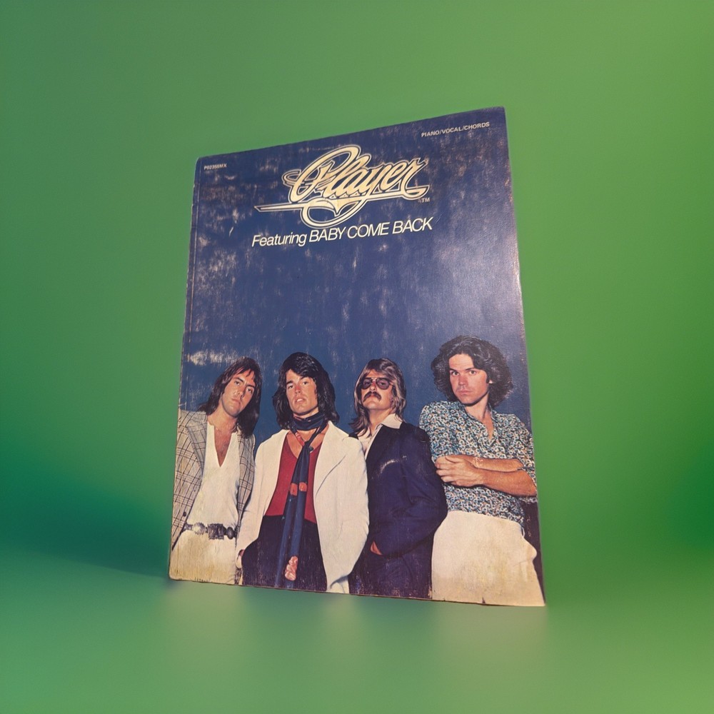 Player Songbook Featuring Baby Come Back Piano Guitar Photos Very Good
