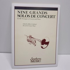 Nine Grands Solos De Concert Bb Trumpet Cornet Piano Southern Music B117