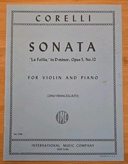 Corelli Sonata « La Folloa » D Minor Opus 5 No. 8 Violin & Piano IMC 2789