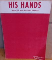 His Hands Sheet Music Stuart Hamblen Medium Voice Gospel Sacred Religious 1954