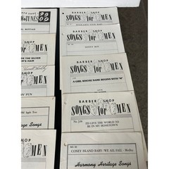 Sheet Music Large Bulk Lot Vintage Barbershop Quartet Harmony Heritage Songs
