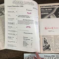 Vintage Sheet Music Magazine Lot 3 1981 1984 Piano Guitar Superman