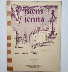 1949 Visions of Vienna Sheet Music Theodore Presser Amber Haley Powell