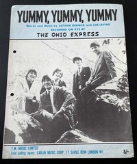 YUMMY YUMMY YUMMY Original Sheet Music Recorded by Ohio Express (1968)