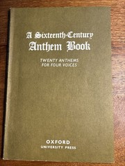 A Sixteenth-Century Anthem Book Religious Choral Vocal STAB Music Book