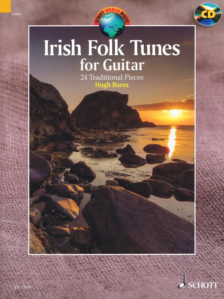 Irish Folk Tunes for Guitar 26 Traditional Pieces Schott Sheet Music Book & CD