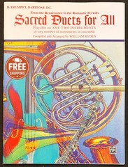 Sacred Duets for All Bb Trumpet Baritone Sheet Music William Ryden Ensemble Book