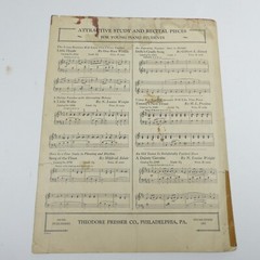 Totem Pole Sketches – War Dance Sheet Music – Irene Rodgers Theodore Presser Vtg