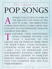 The Library of Pop Songs for Piano Vocal Sheet Music Chords Lyrics 62 Tunes Book