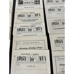 Sheet Music Large Bulk Lot Vintage Barbershop Quartet Harmony Heritage Songs